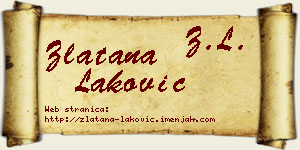 Zlatana Laković vizit kartica